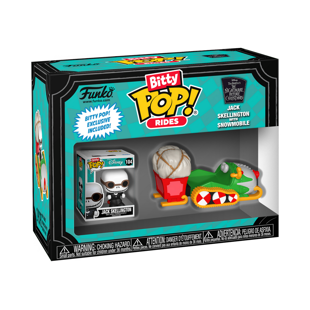 Bitty Pop Ride-TNBC  Jack Skeleton w/Snowmobile