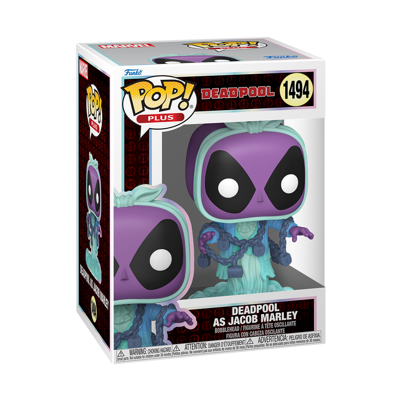 Funko POP! Plus: Marvel - Deadpool as Jacob Marley