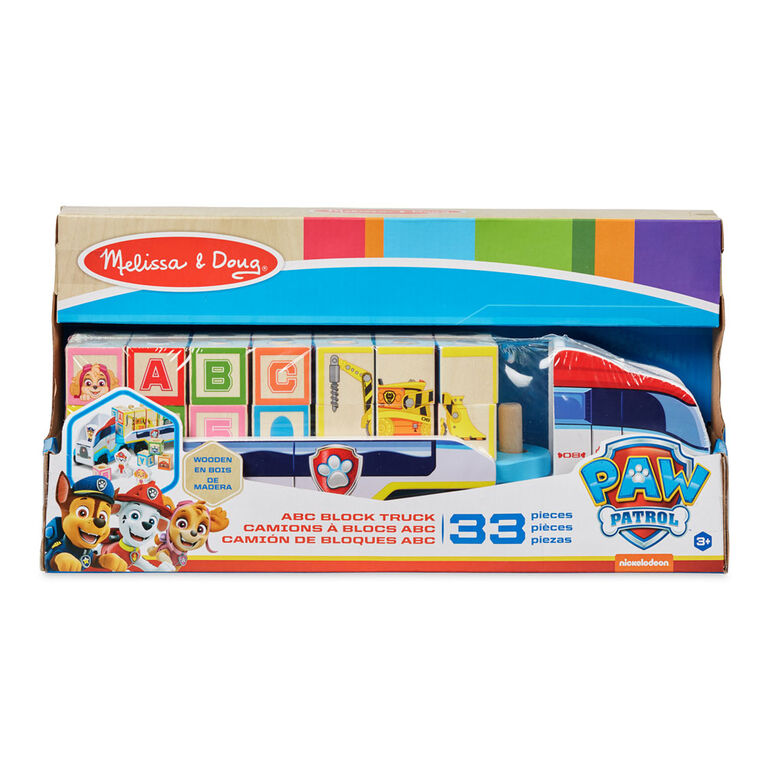 Melissa & Doug Paw Patrol ABC Block Truck