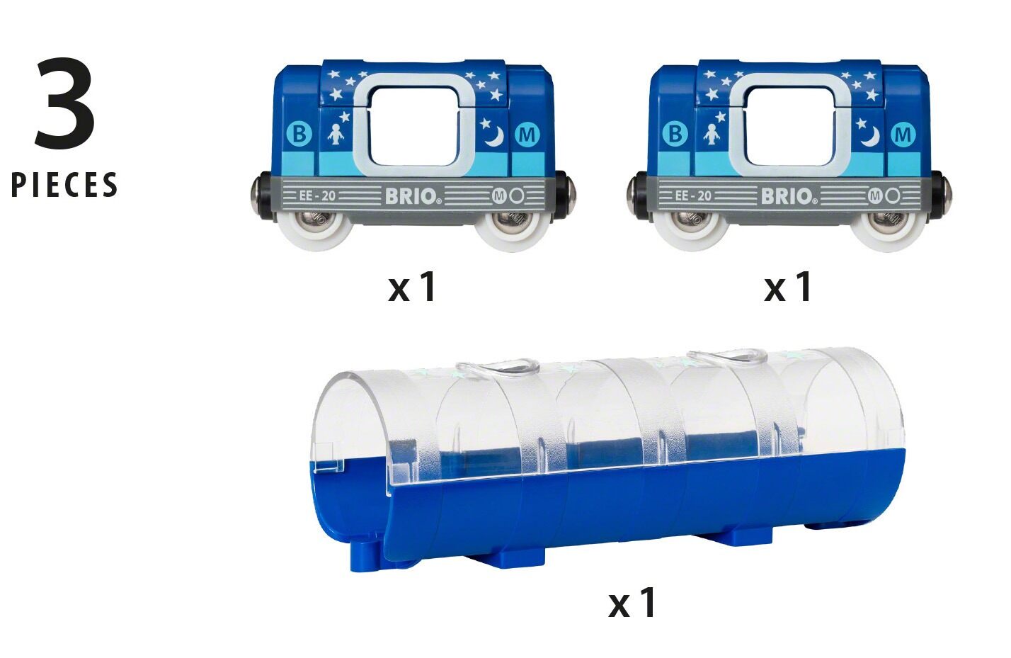 BRIO Tunnel & Glow in the Dark Metro Train