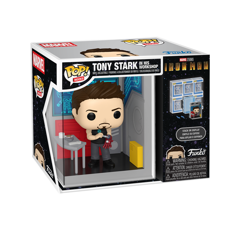 Funko POP! Nooks: Marvel - Tony Stark's Workshop Vinyl Figure