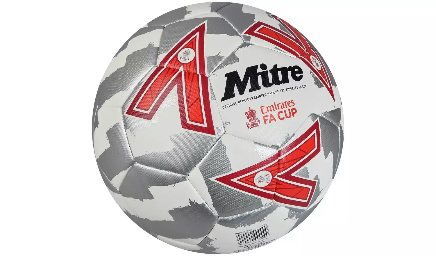 Mitre FA Cup Football 24/25 (White/silver/red)
