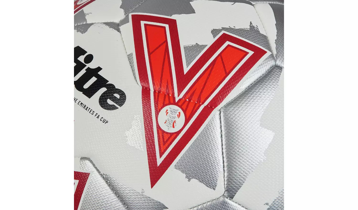 Mitre FA Cup Football 24/25 (White/silver/red)