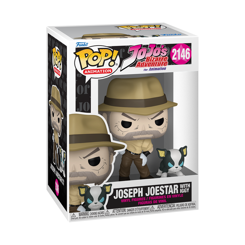 Funko POP! Animation: JoJo's Bizarre Adventure - Joseph Joestar with Iggy