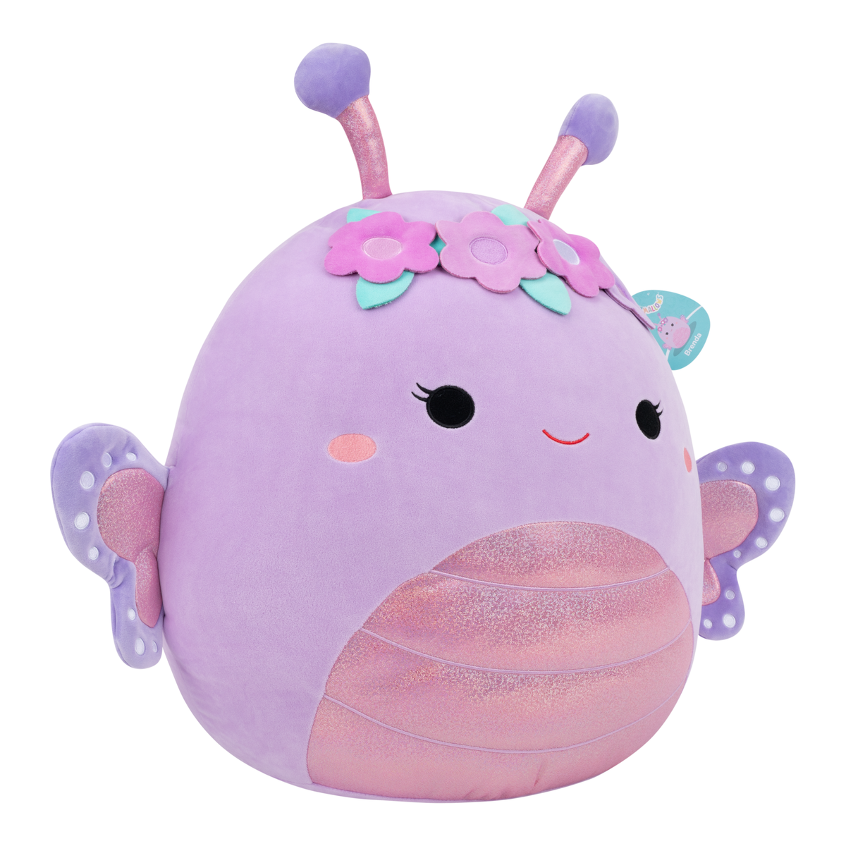 Squishmallows Brenda Purple Butterfly Plush Toy 20 Inch