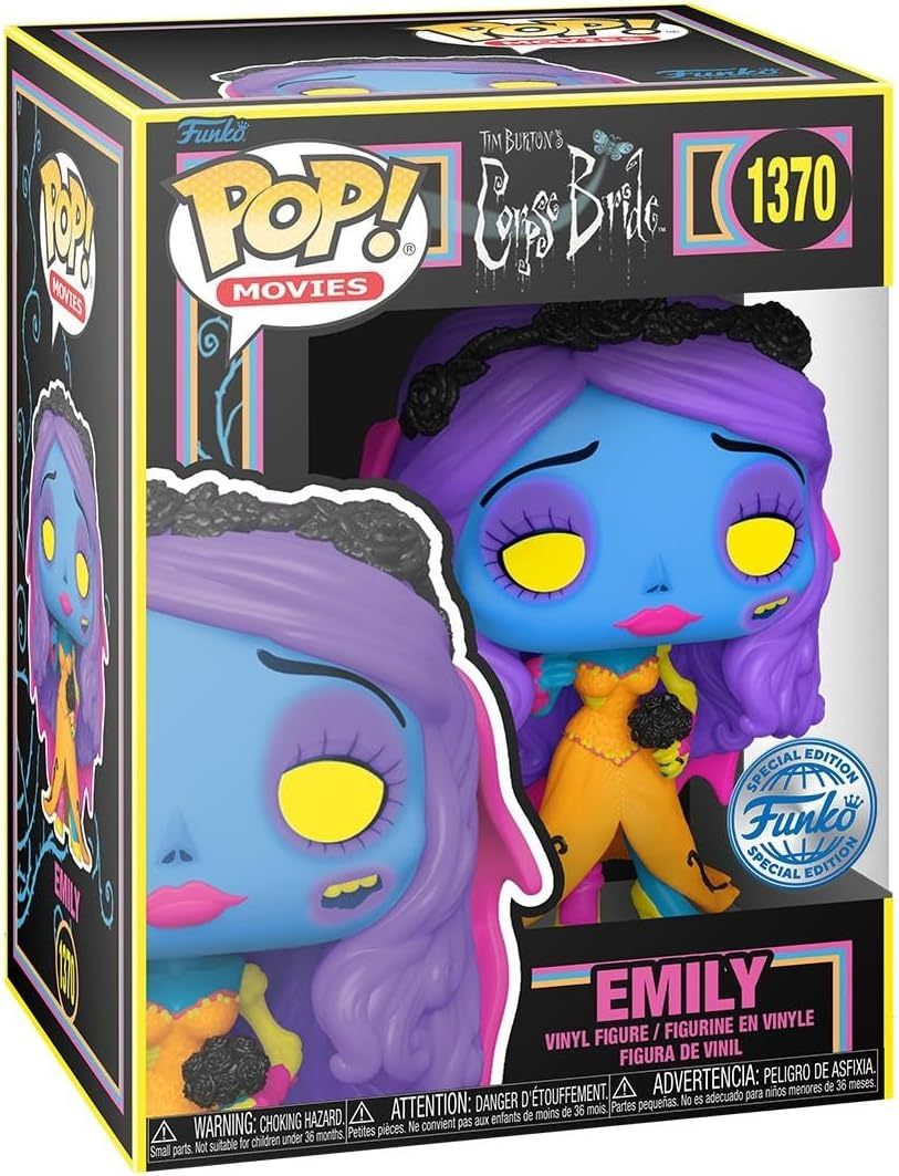 Funko Pop! Corpse Bride Emily Blacklight Vinyl Figure & T-Shirt – Medium