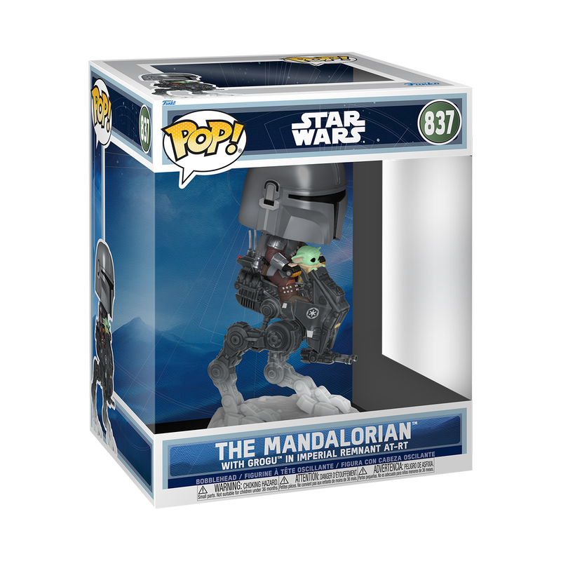 Funko Pop! Rides Deluxe: Star Wars The Mandalorian with Grogu Vinyl Figure