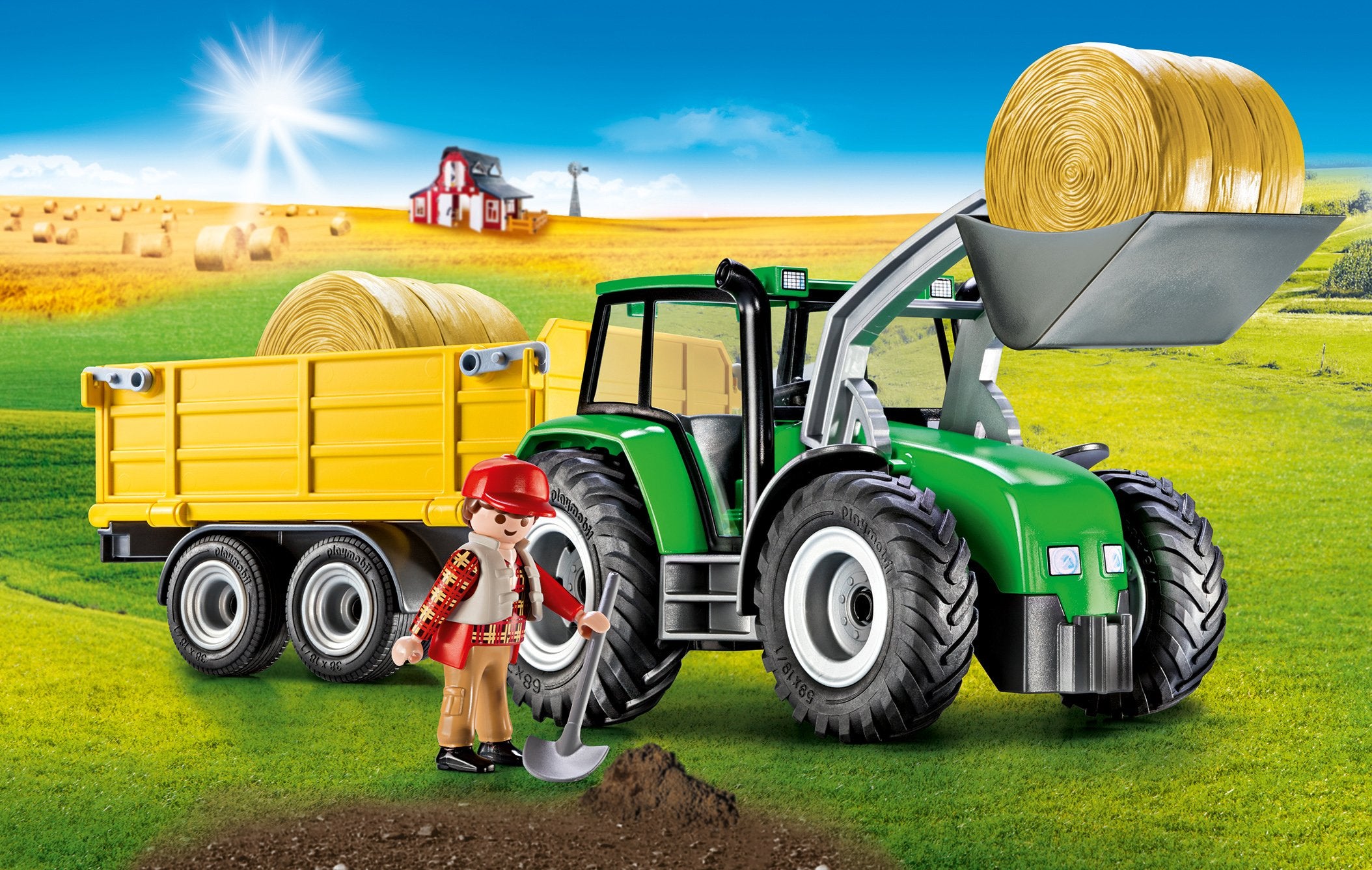 Playmobil 9317 Tractor with Trailer