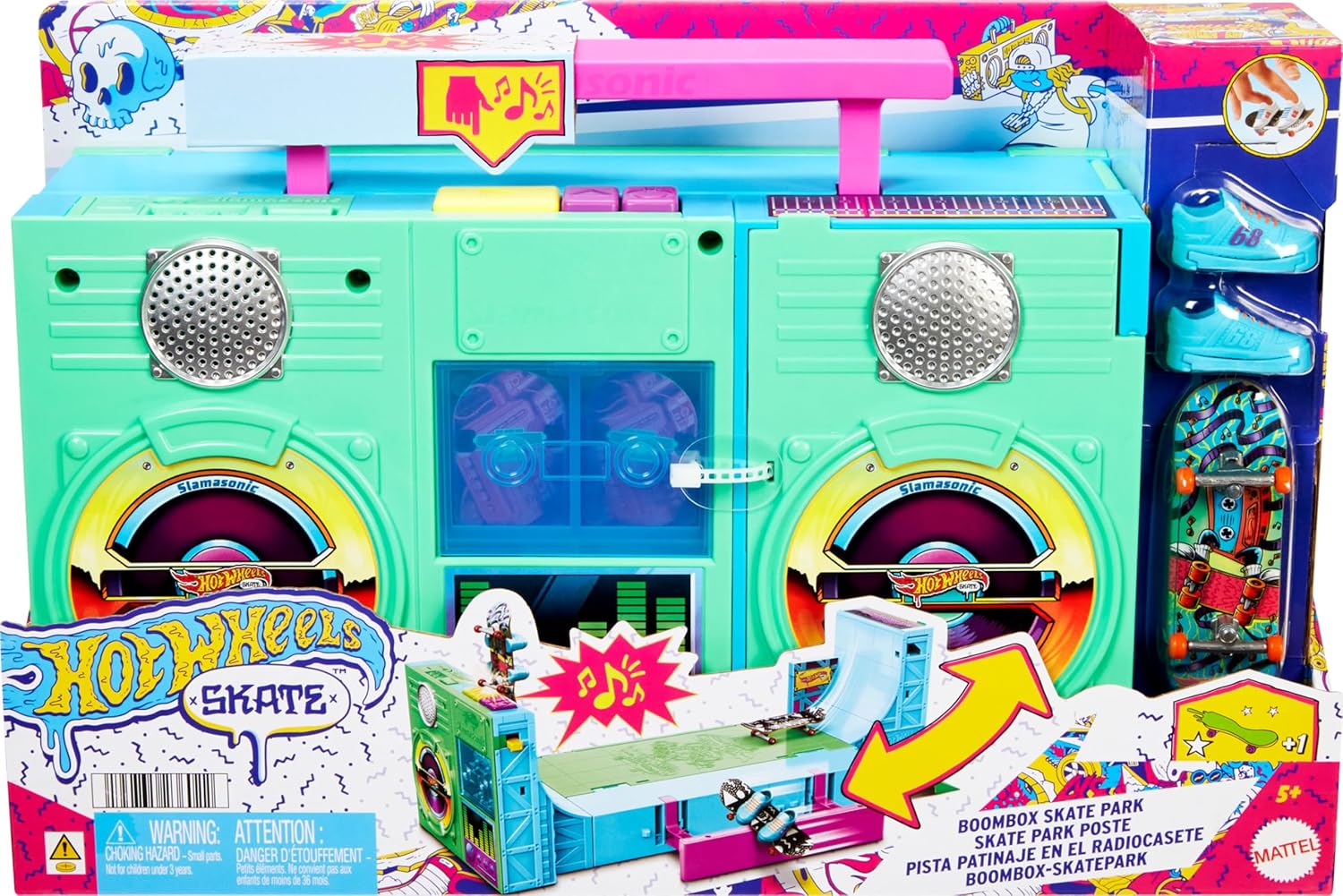 Hot Wheels Skate Boombox Skate Park