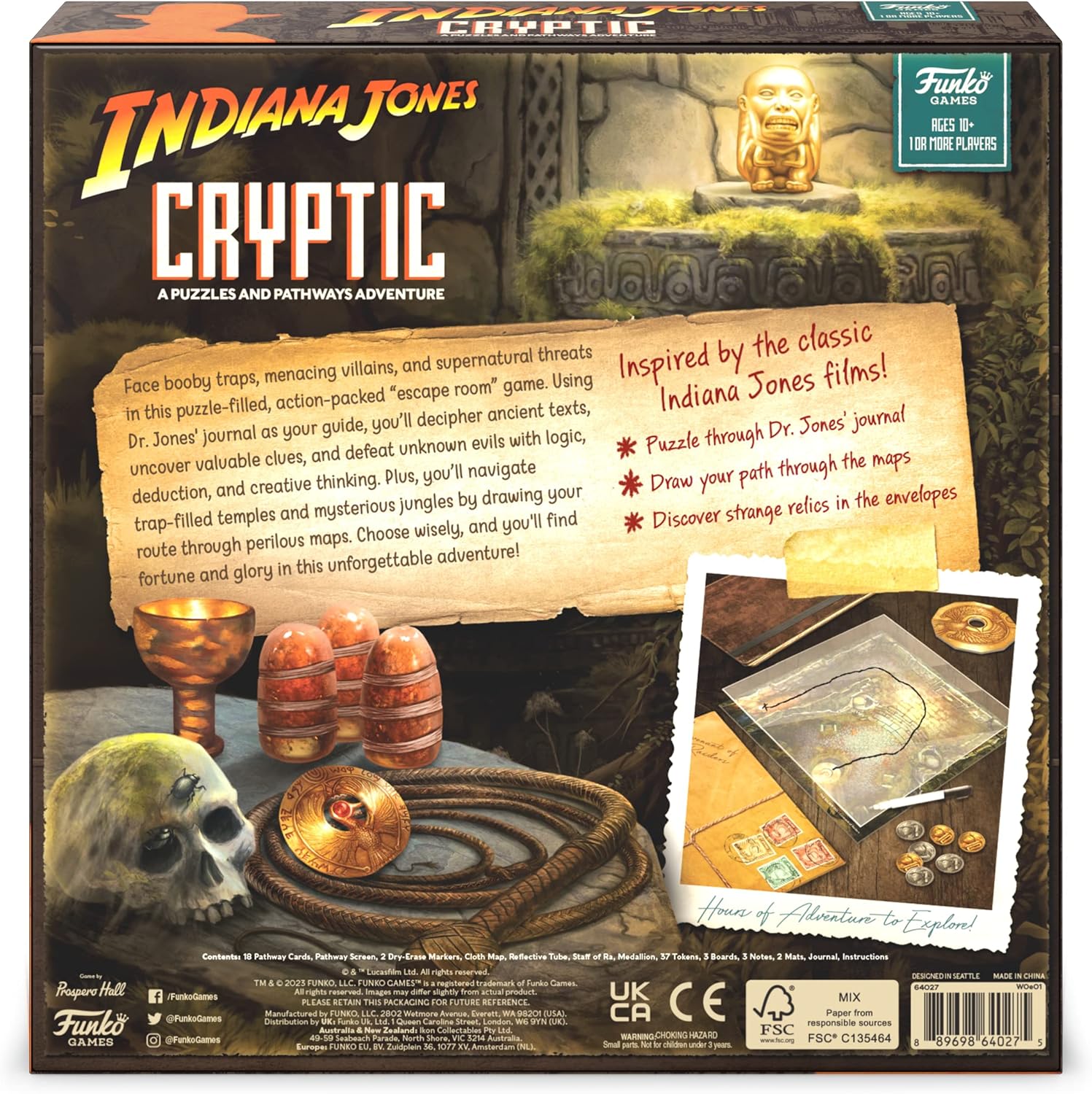Funko Games: Indiana Jones Cryptic Board Game
