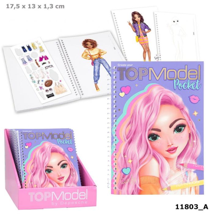 TOPModel Pocket Colouring Book