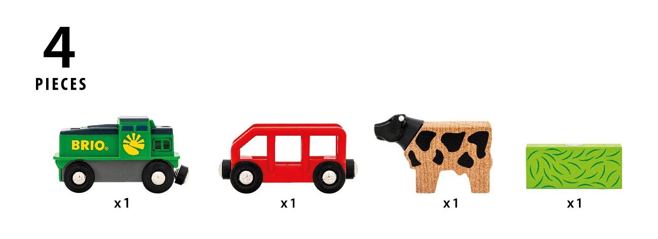 BRIO Farm Battery Train