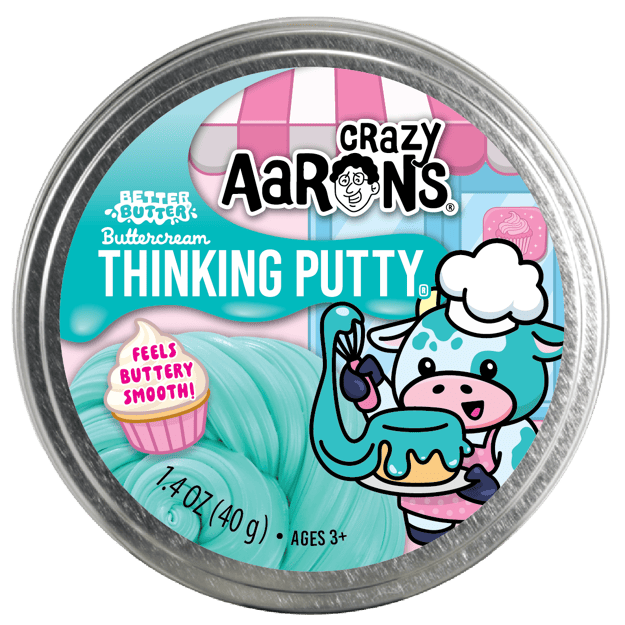 Crazy Aaron's Thinking Putty Better Butter Buttercream Magnetic Sensory Toy