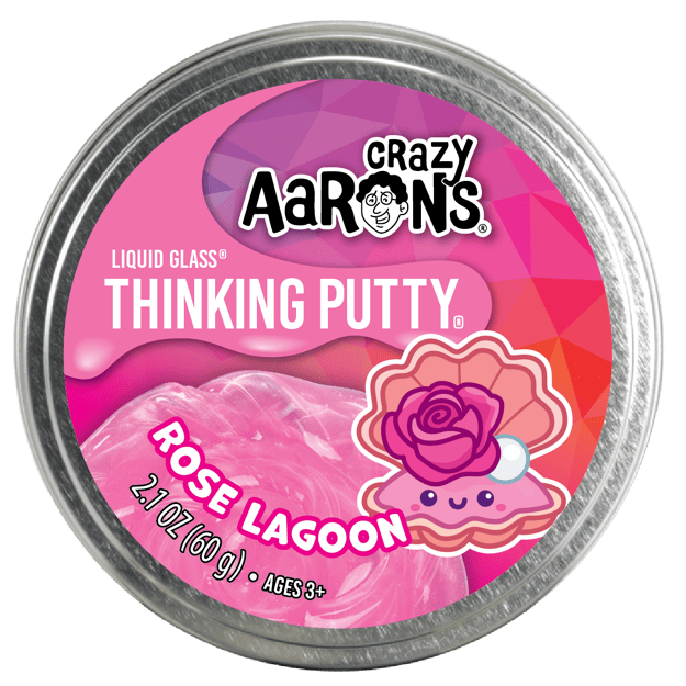 Crazy Aaron's Thinking Putty Rose Lagoon Magnetic Sensory Toy