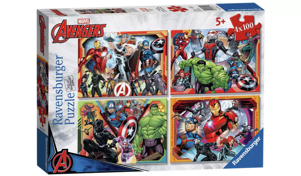 Ravensburger Marvels Avengers Bumper Pack 4x100 Piece Jigsaw Puzzle