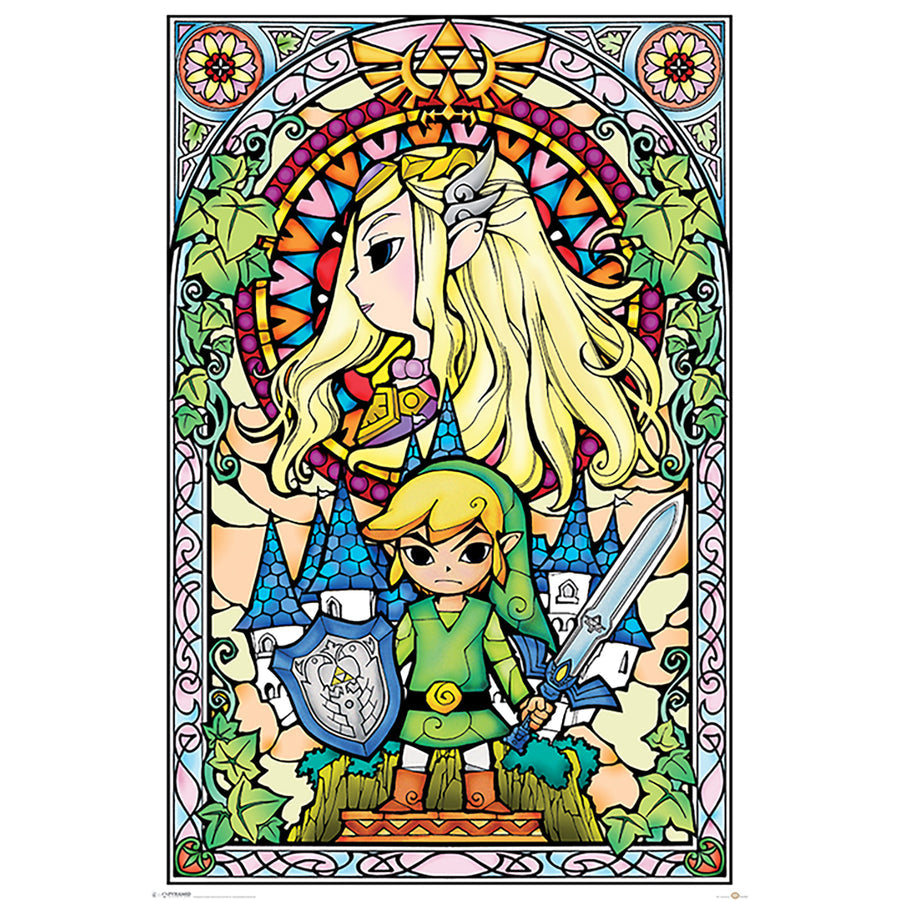 The Legend Of Zelda (Stained Glass) Maxi Poster