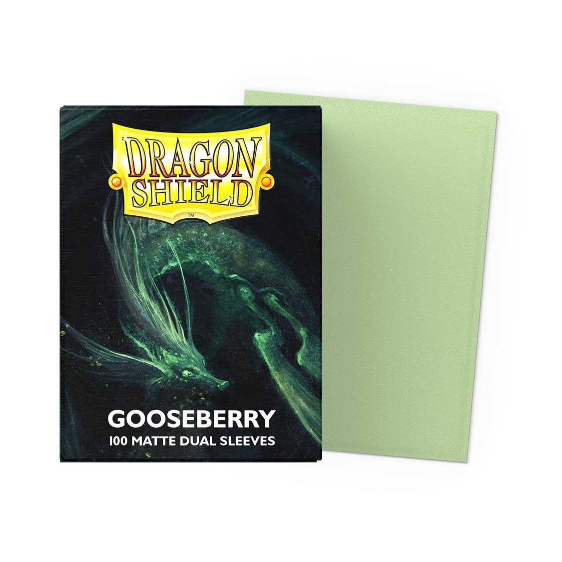 Dragon Shield Dual Matte Standard Sleeves 100pk - Gooseberry