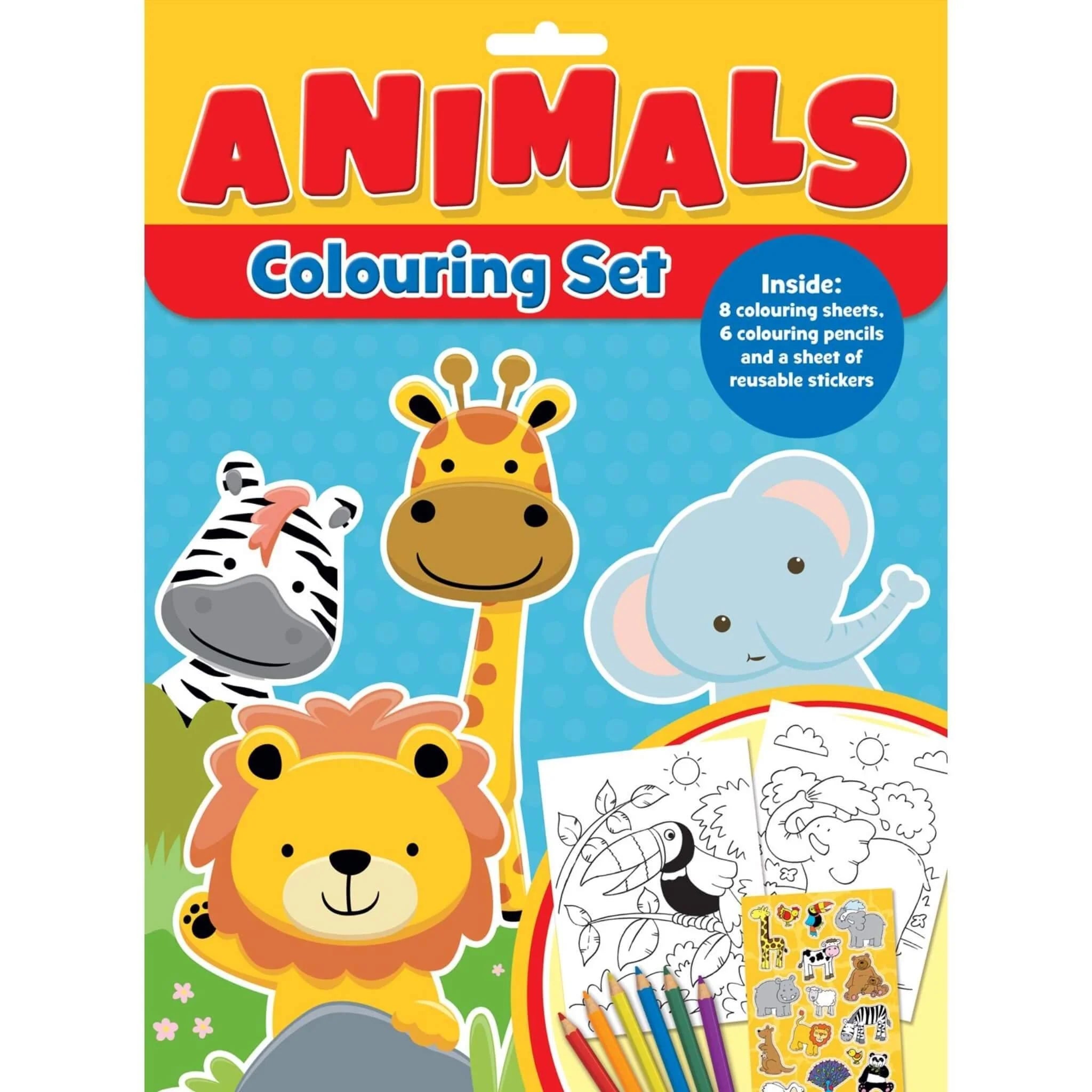 Animals Colouring Set