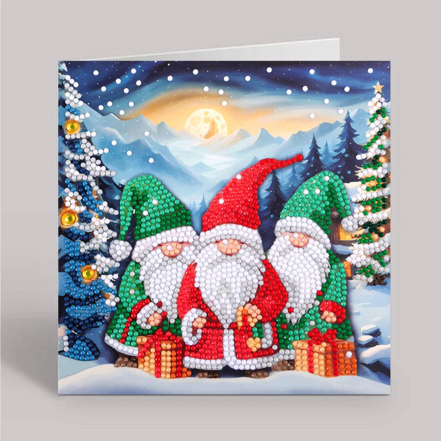 Arctic Friends, 18x18cm Crystal Art Card