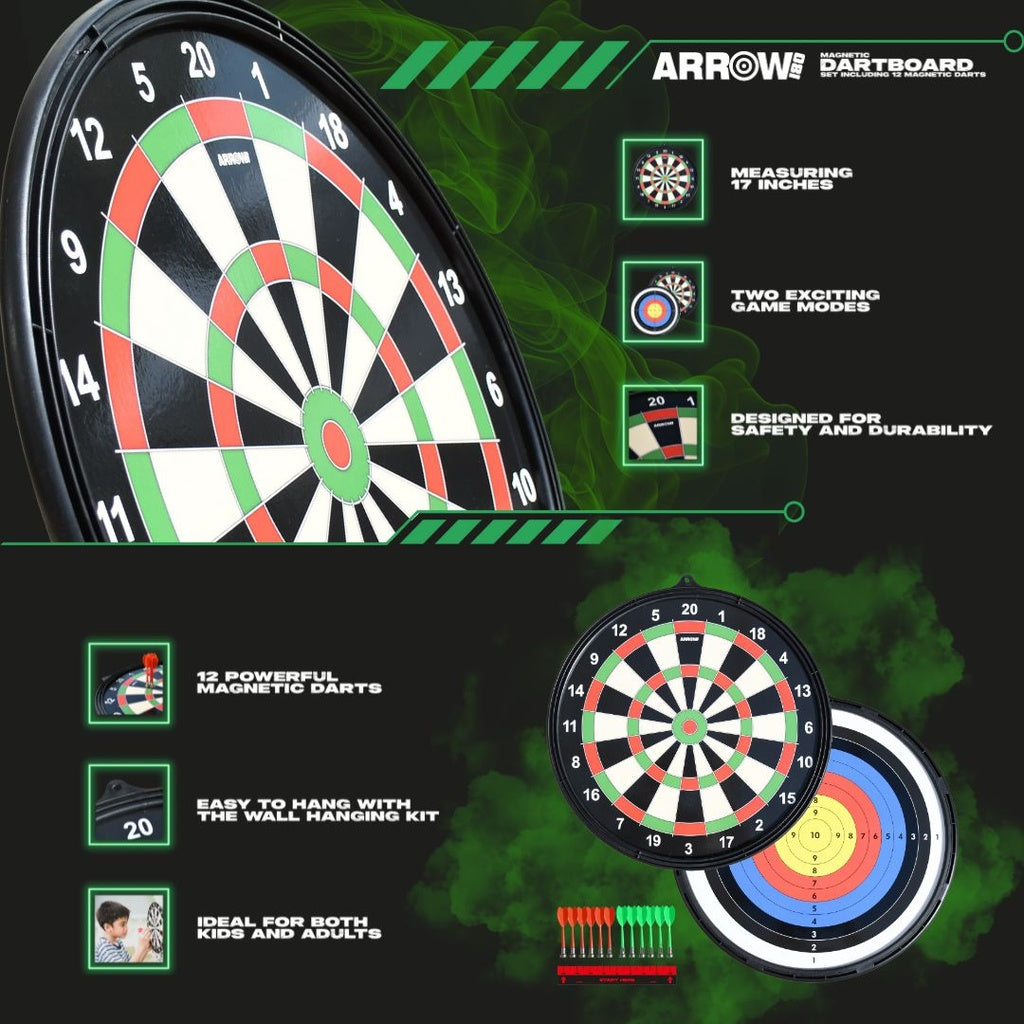 Arrow180 Magnetic Dartboard Game Set