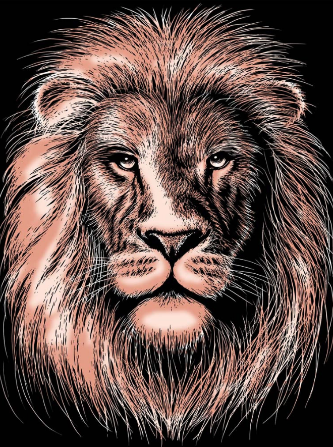 Artfoil Copper Lion