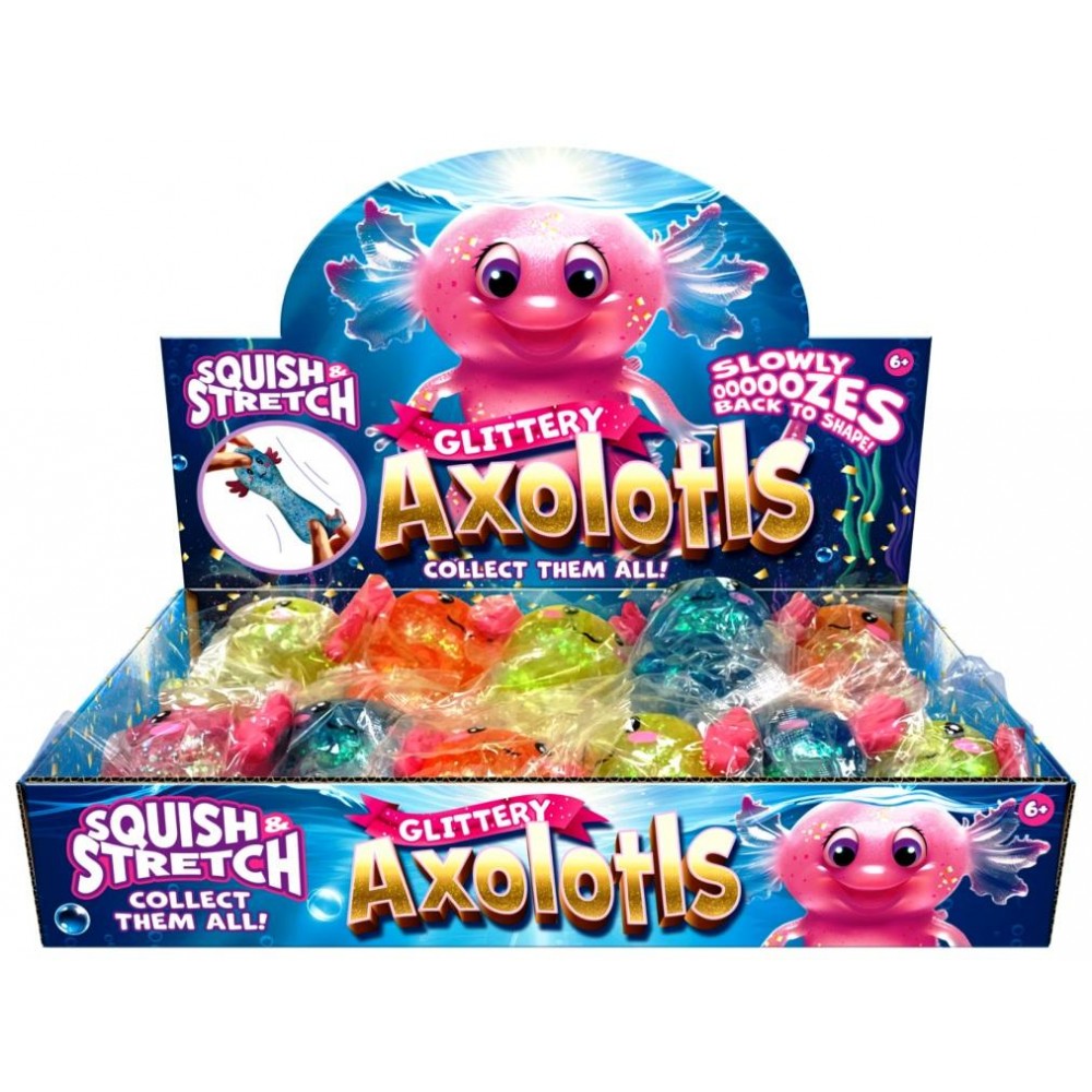 Axolotl Glitter Squishies