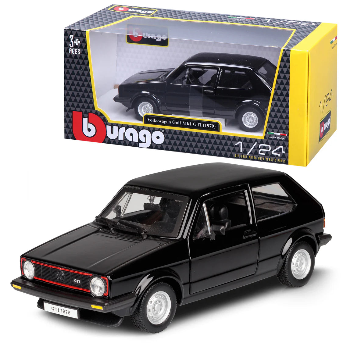 Burago Vw Volkswagen Golf Mk1 Gti 1979 1:24 Diecast Model Car