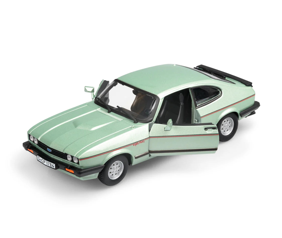 Burago Ford Capri 1982 Light Green 1:24 Diecast Model Car