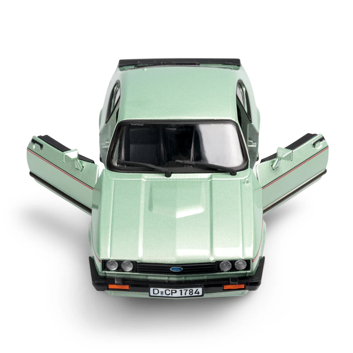 Burago Ford Capri 1982 Light Green 1:24 Diecast Model Car