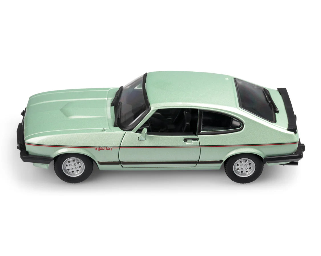 Burago Ford Capri 1982 Light Green 1:24 Diecast Model Car