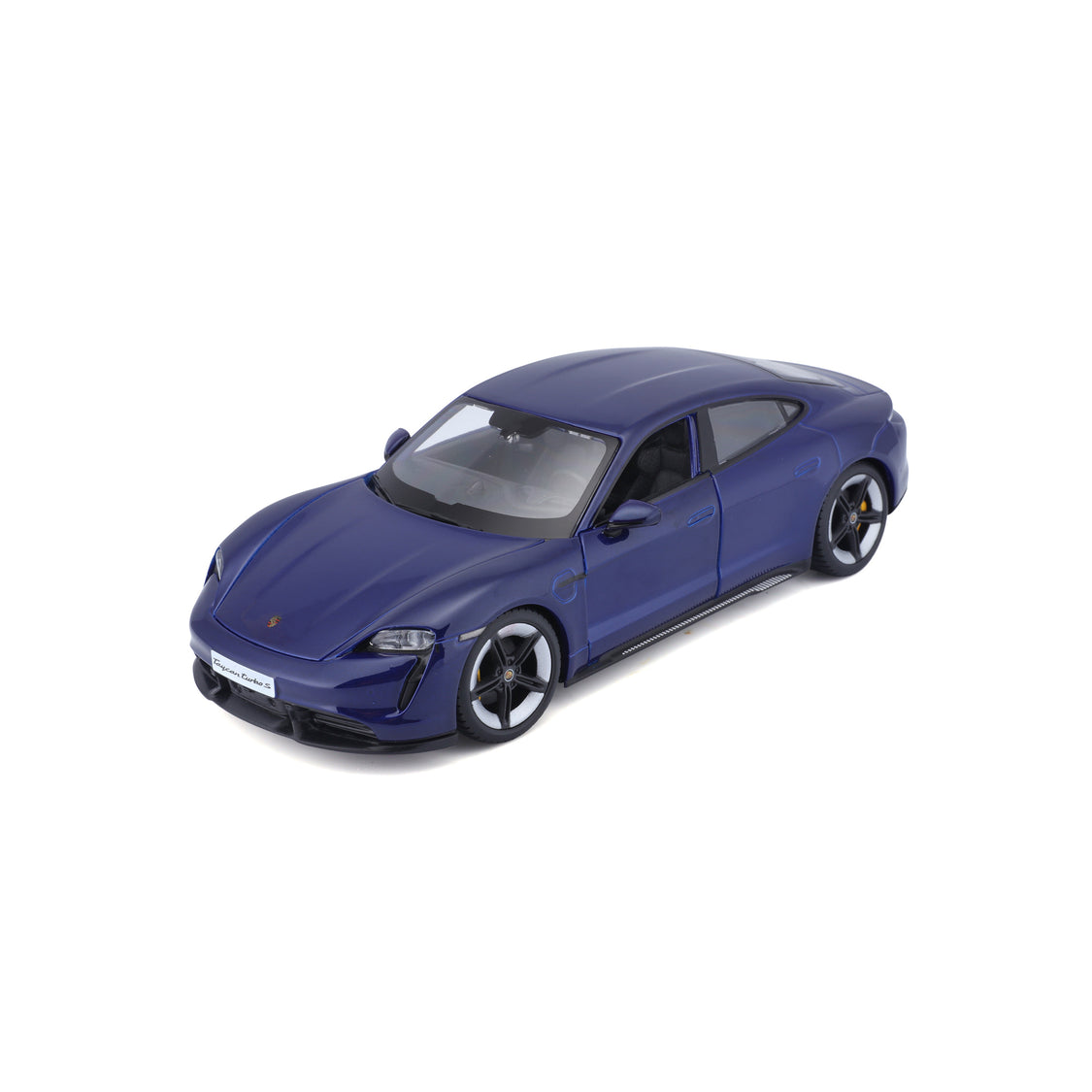 Porsche Taycan Turbo S Metallic Blue 1:24 Diecast Model Car