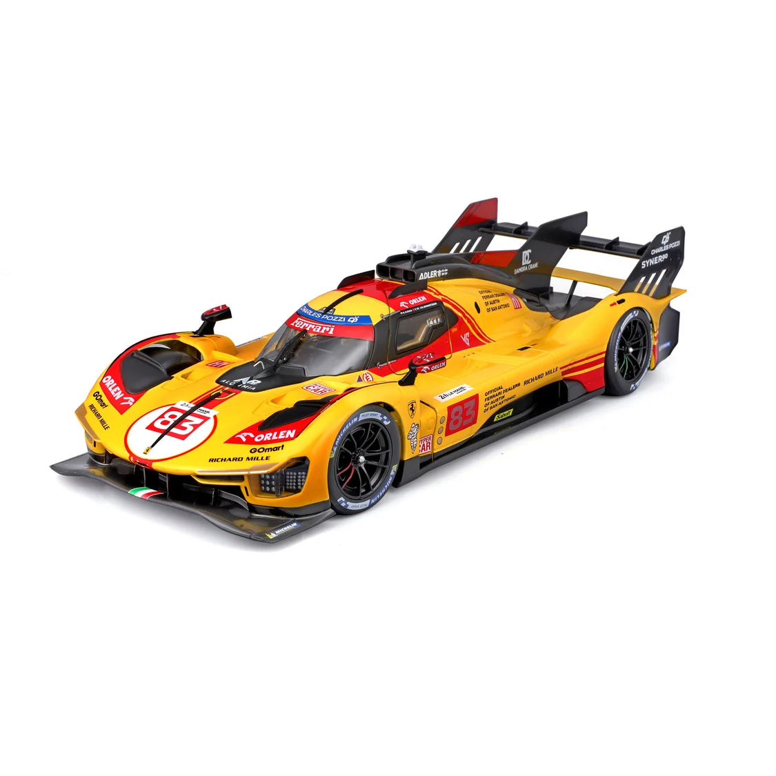 Burago Ferrari 499P Le Mans Hypercar AF Corse #83 1:24 Die-Cast Model Car