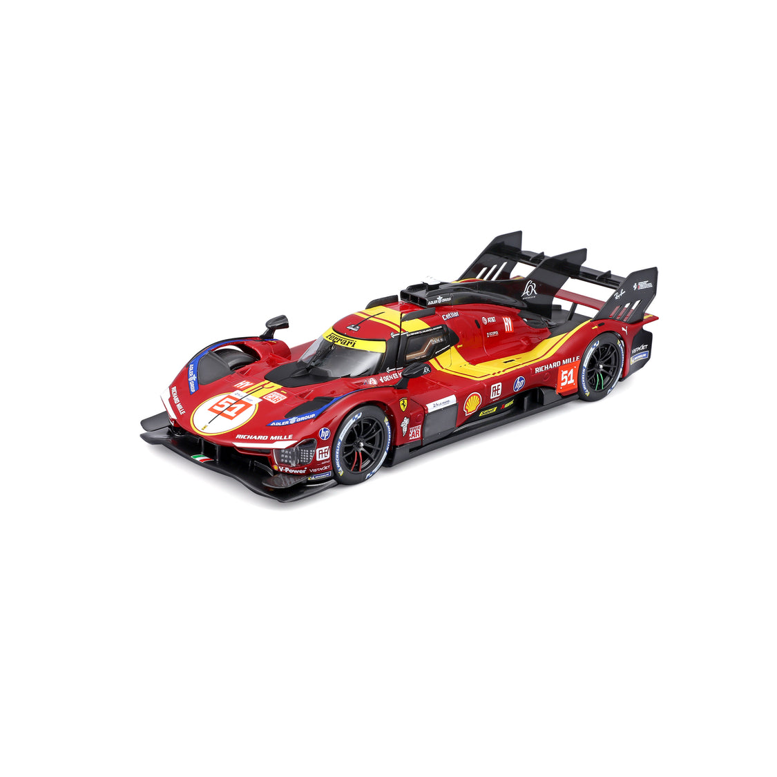 Burago Ferrari 499P Le Mans Hypercar AF Corse #51 1:24 Die-Cast Model Car