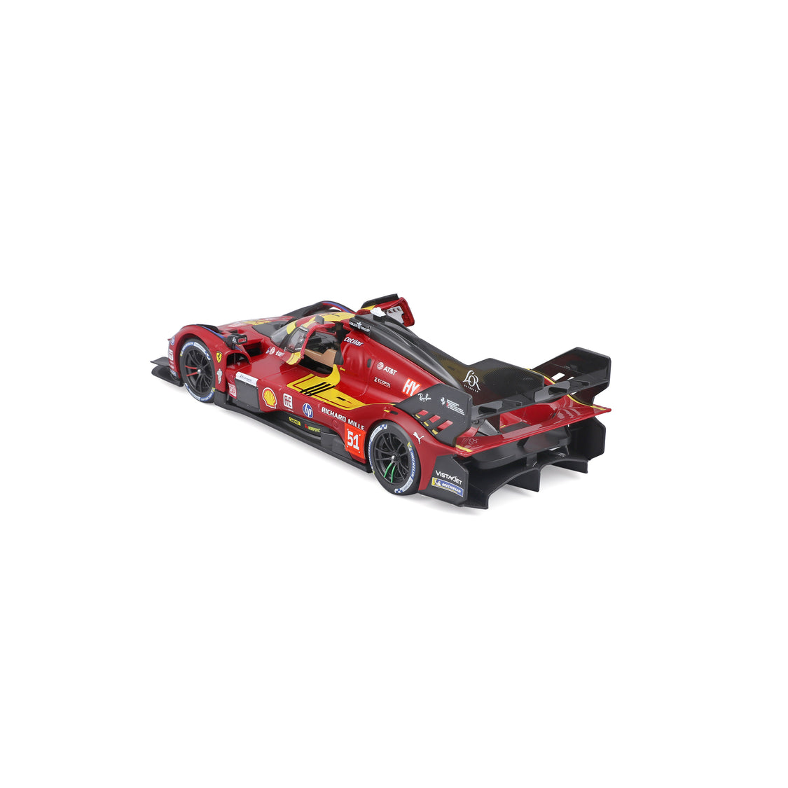 Burago Ferrari 499P Le Mans Hypercar AF Corse #51 1:24 Die-Cast Model Car