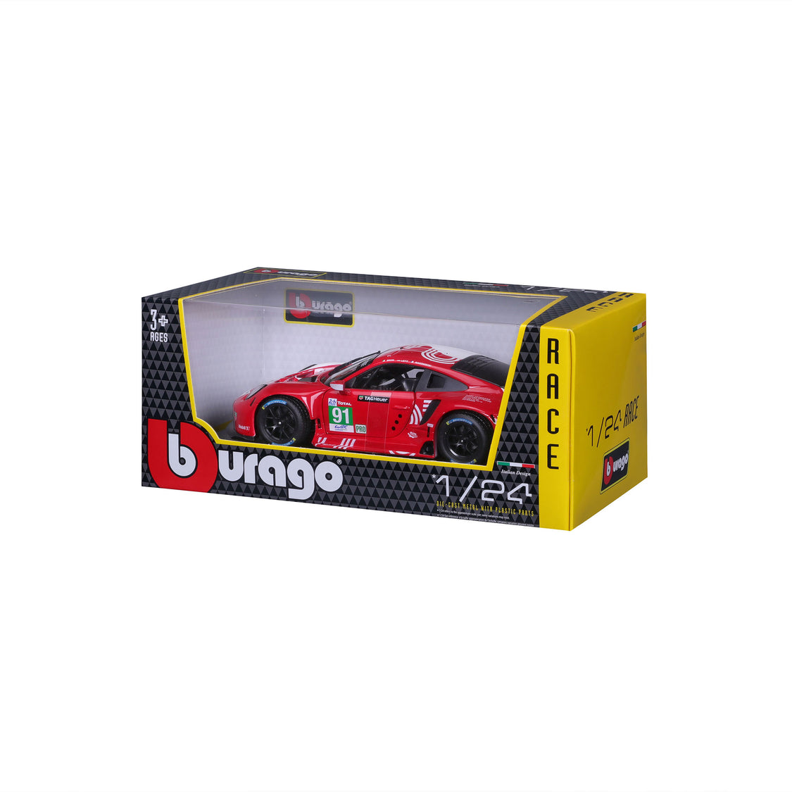 Burago Porsche 911 Rsr Lemans Gt Team 2020 #91 1:24 Diecast Model Car