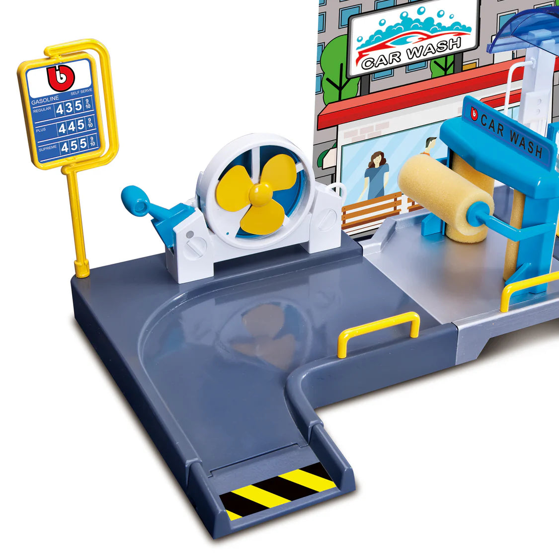 1:43 Street Fire Car Wash Playset Garage