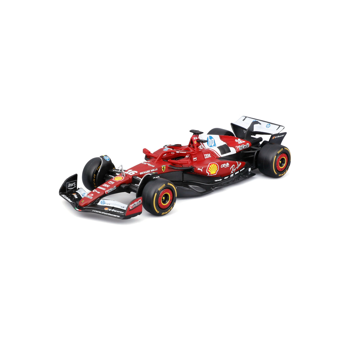 F1 Ferrari Sf-25 2025 Leclerc 1:43 Diecast Model Car