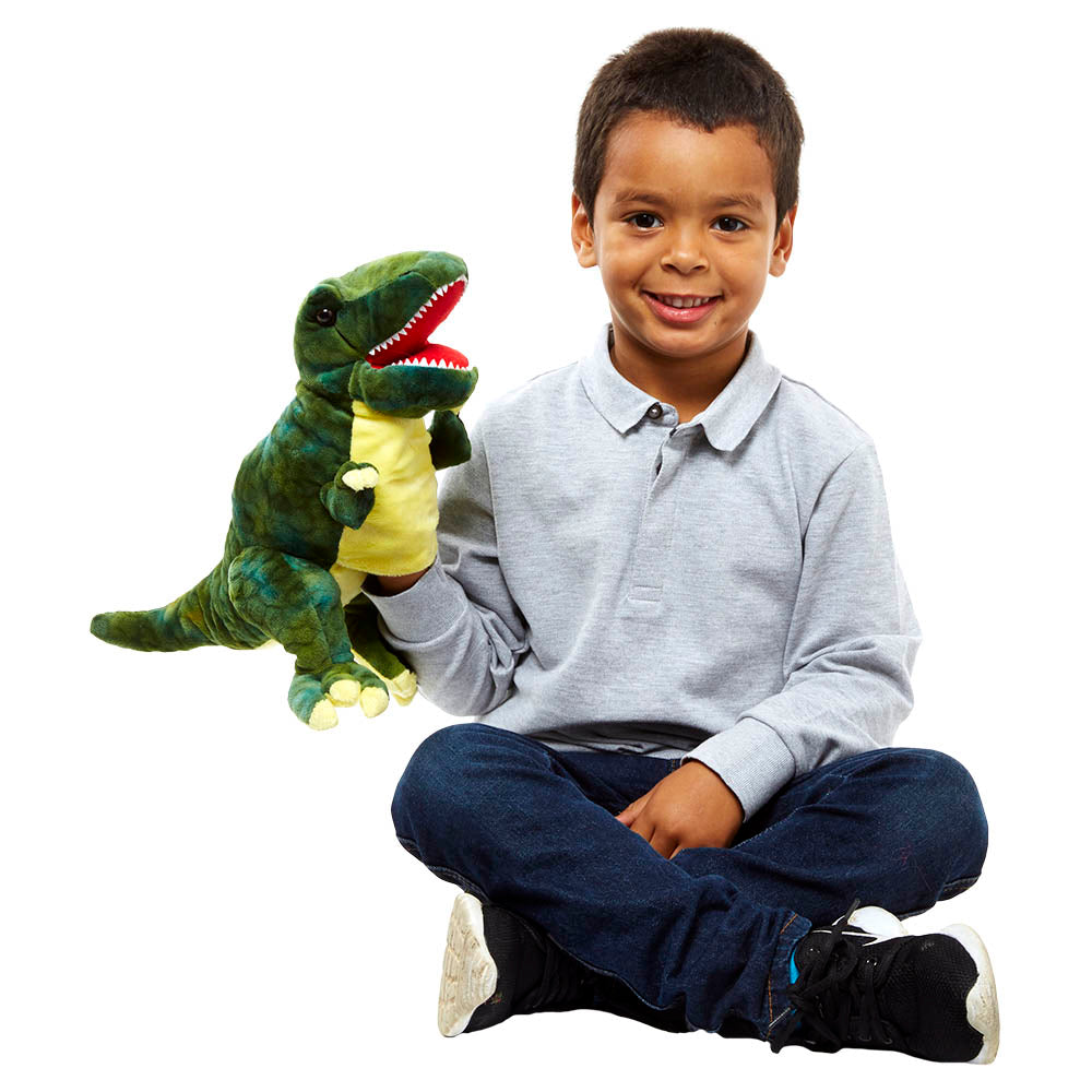 Baby Dinos T-Rex Green Puppet
