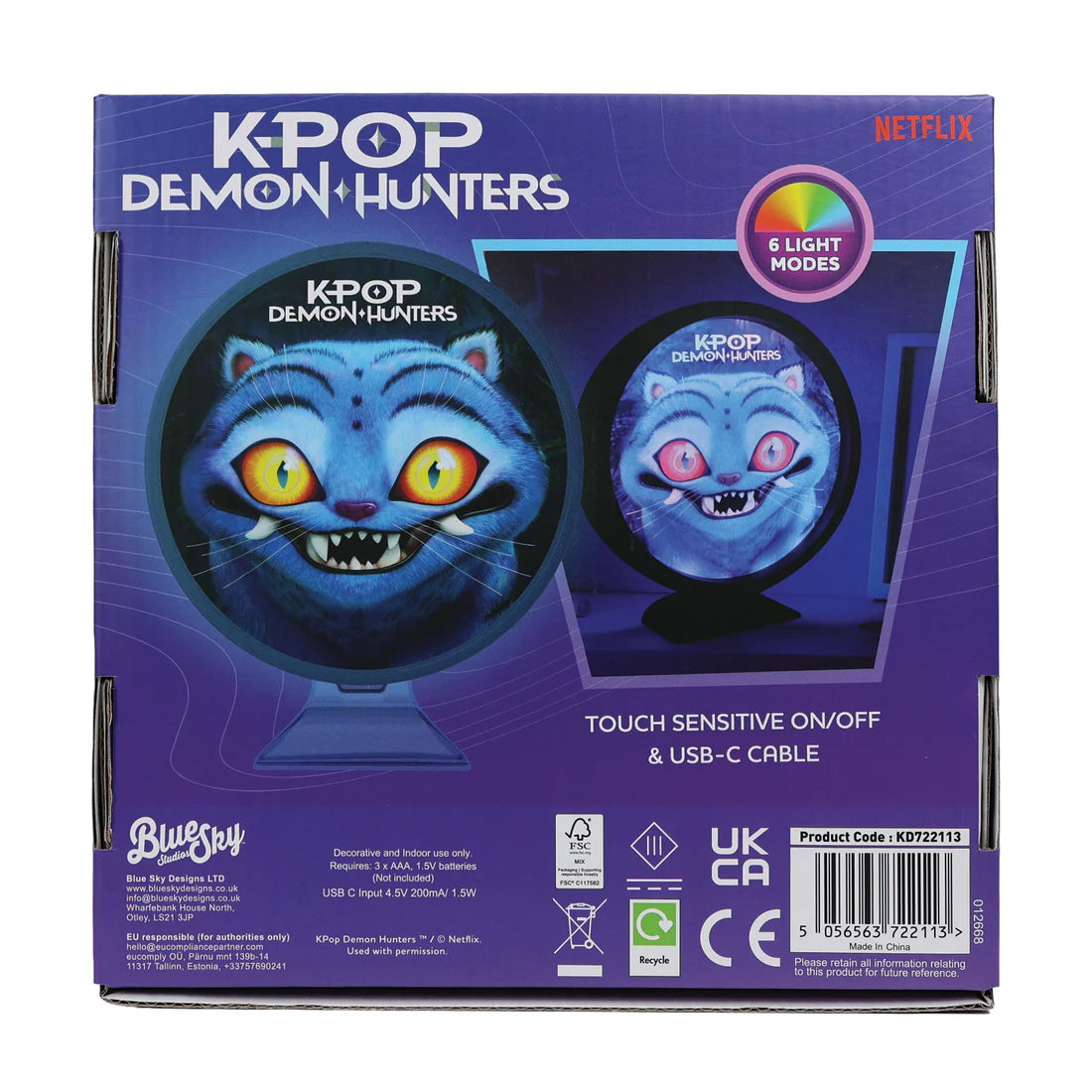 K-Pop Demon Hunter Colour-Changing Light – Derpy