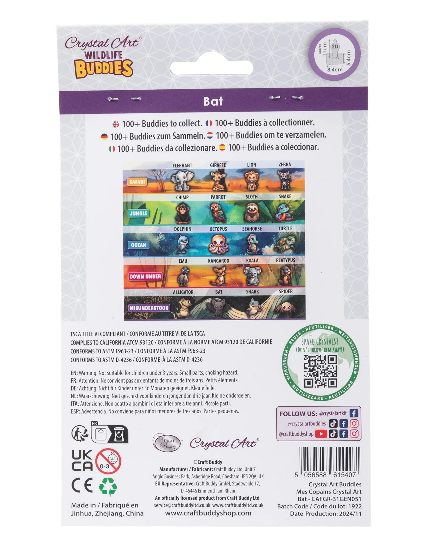 Bat, Crystal Art Buddy