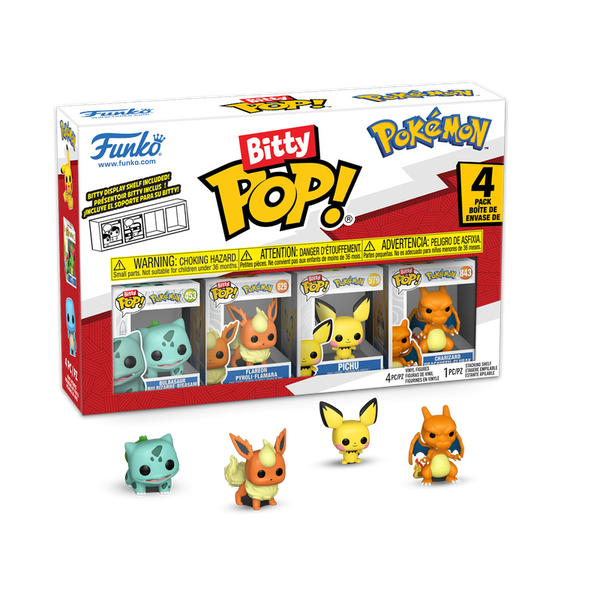 Funko Bitty POP Pokemon Bulbasaur 4 Pack Series 3