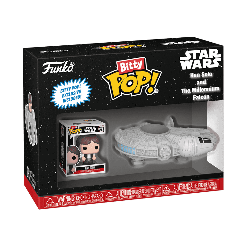 Funko Bitty POP Ride Star Wars - Han Solo with Millennium Falcon