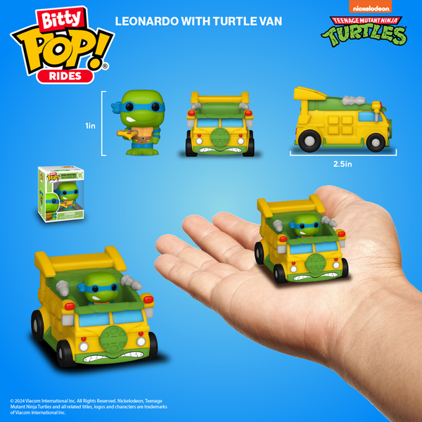 Funko Bitty POP! Ride: Turtles Leonardo & Turtle Van