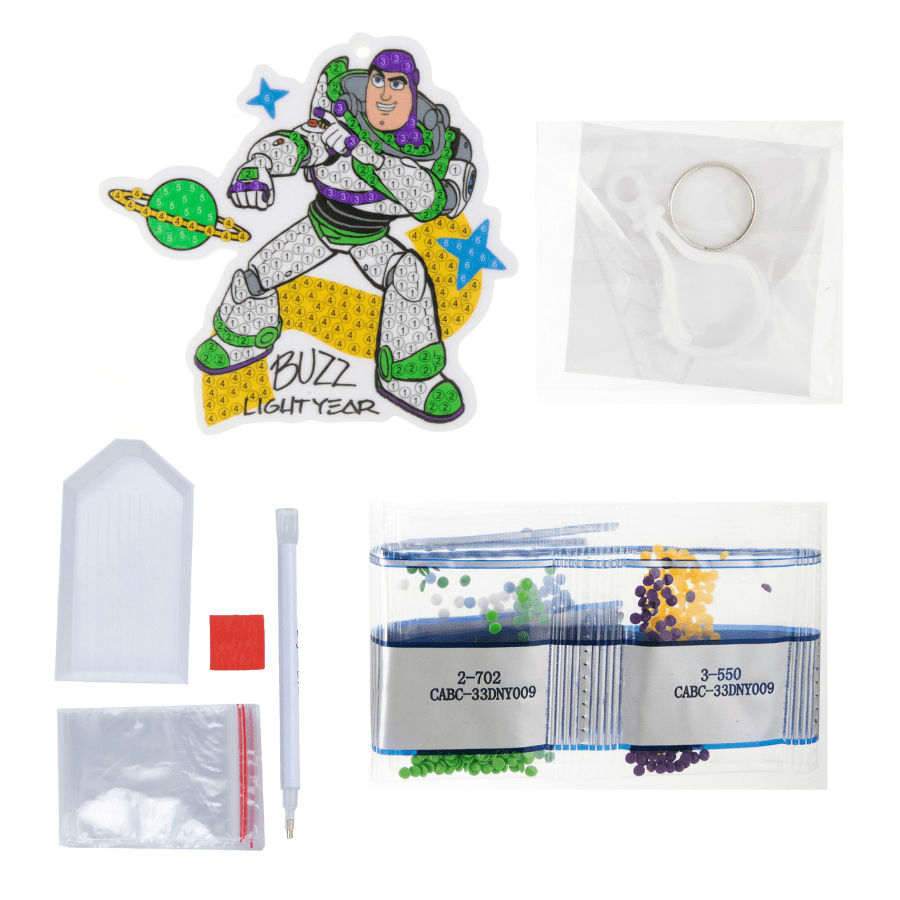 Buzz Lightyear Crystal Art Bag Charm