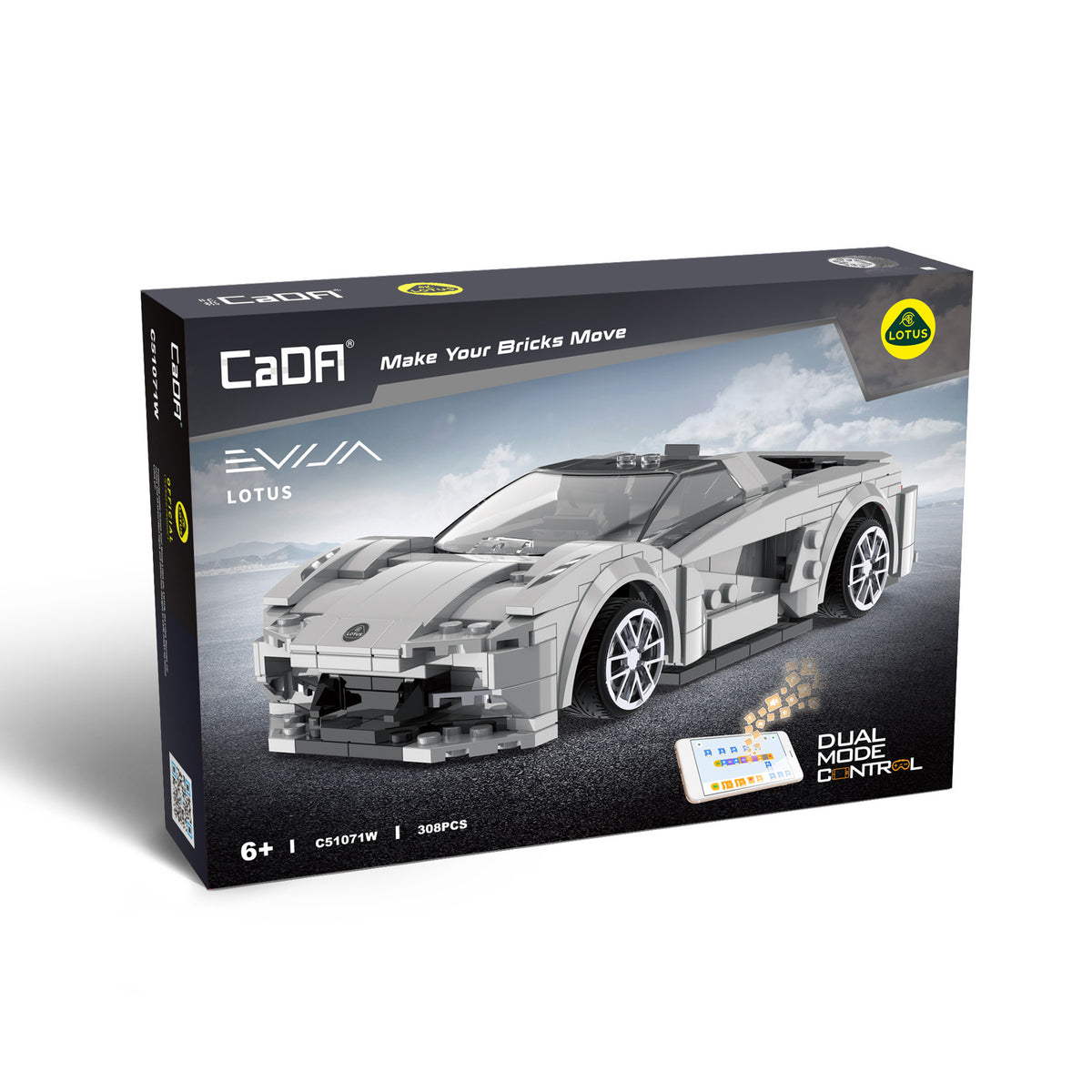 CaDA Lotus Evija 1:20 Car Building Set 308 Pieces