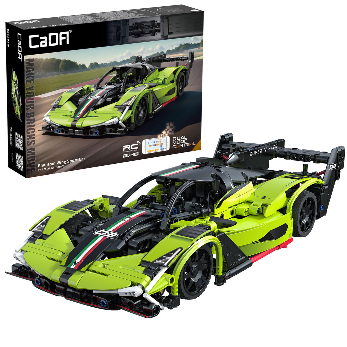 CaDA Phantom Wing Sports Car Brick Kit 395 pcs