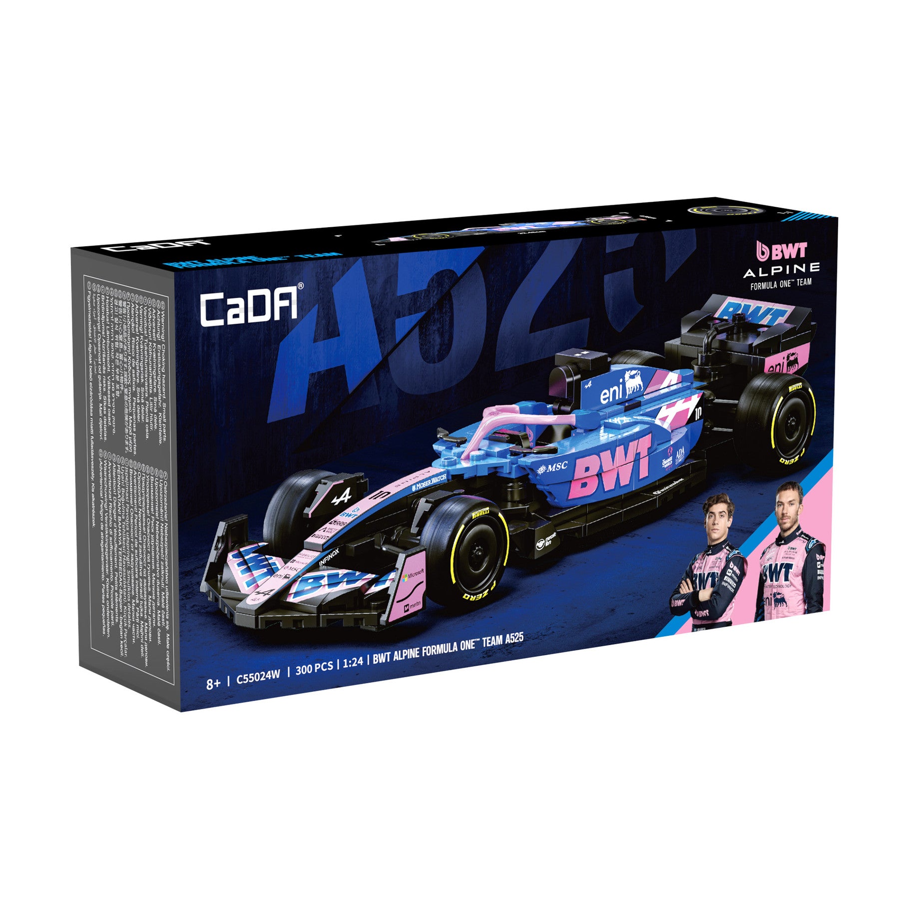 CaDA 1:24 BWT Alpine F1 Team A525 Racing Car Brick Kit 300 pcs