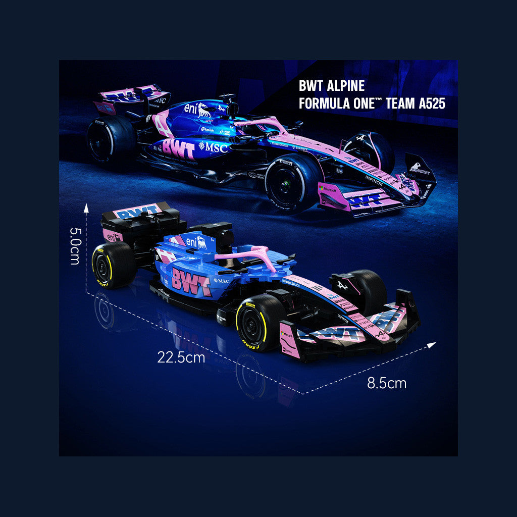 CaDA 1:24 BWT Alpine F1 Team A525 Racing Car Brick Kit 300 pcs