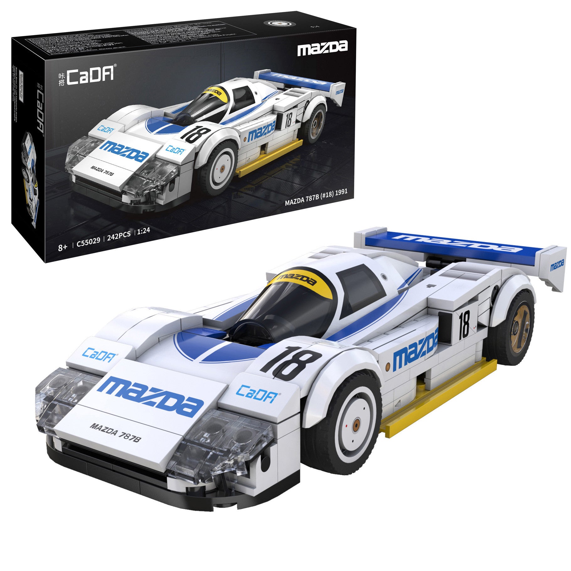 CaDA 1:24 Mazda 787B Brick Kit 242 pcs