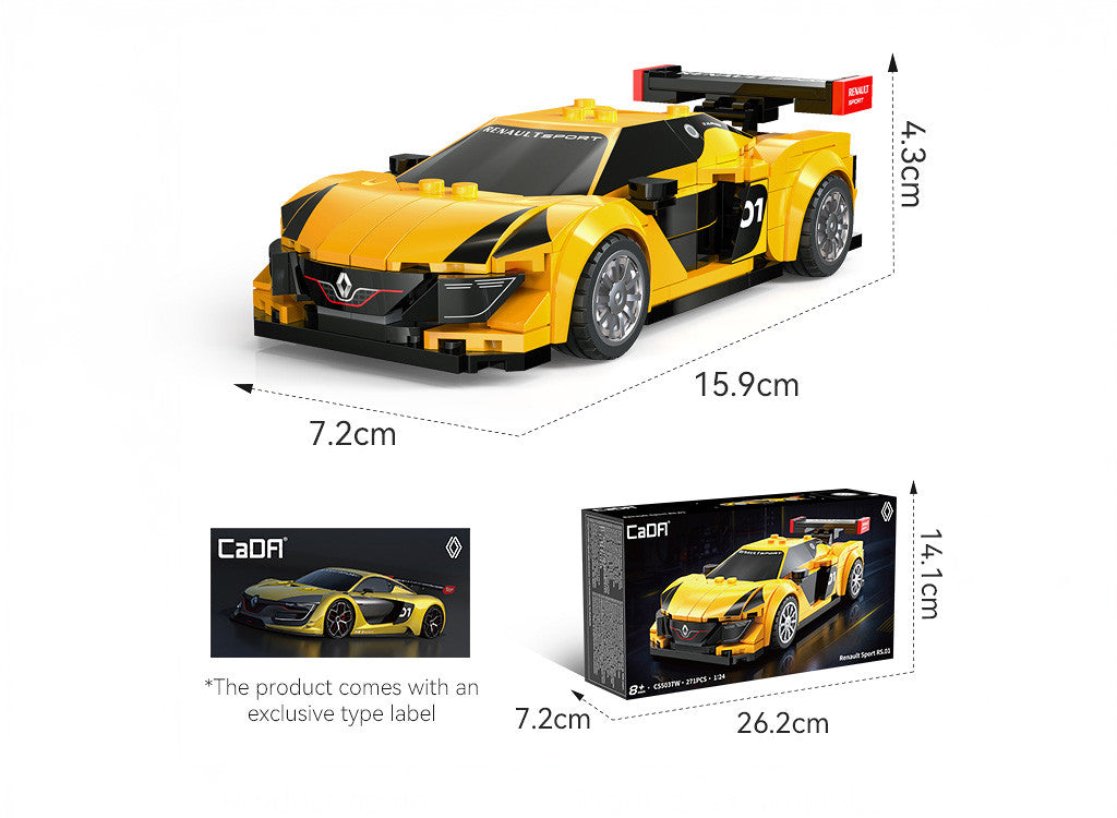 CaDA 1:24 Renault Sport RS.01 Brick Kit 271 pcs